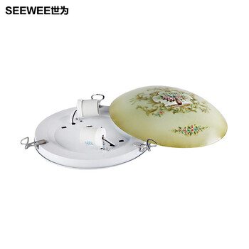 世为SEEWEE 蒂凡尼吸顶灯 田园卧室灯浪漫欧式阳台吸顶灯灯具 小号30cm