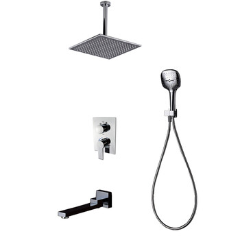 黑森林 德国黑森林卫浴卫生间埋墙式恒温淋浴花洒套装全铜隐形入墙式