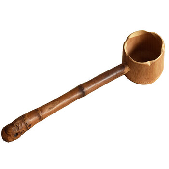 酒提子竹制酒勺 酒吊子打酒器 绕枝水勺长约32cm