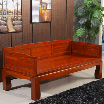 龙抬头 海棠木罗汉椅沙发椅睡榻客厅家具 现代中式罗汉床实木床榻