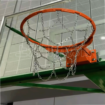 引力（YINLI） 引力牌不锈钢篮球网室内室外用镀锌金属篮球网不含篮圈一个网的价格 <推荐>12扣不锈钢蓝网一个