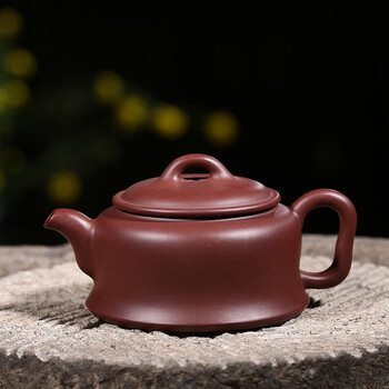 宜兴紫砂壶纯手工名家正宗原矿紫泥金钟壶家用泡茶壶 老紫泥金钟壶