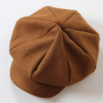 2017秋冬女季新款大板型文艺毛呢八角帽报童帽 学生画家帽 韩版 加厚