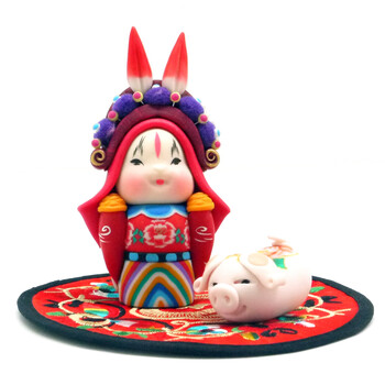 北京兔儿爷吉兔坊兔爷兔将军守护生肖猪工艺品旅游纪念玩偶公仔手办民俗玩具中秋春节礼 摘要书评试读 京东图书