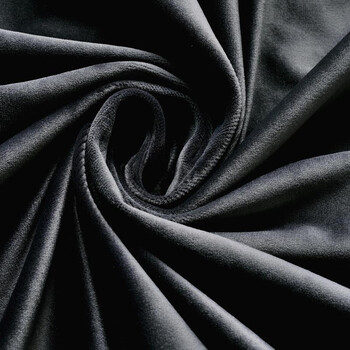 全遮光绒布丝绒窗帘定做成品卧室客厅阳台落地窗飘窗简约现代 深灰色