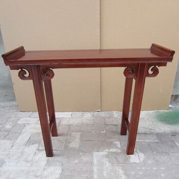 礼之缘 实木条案条几 老榆木供桌供案上香案翘头案 木质画案 160*60*