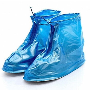 
                                        
                                        青苇 防雨鞋套 加厚底PVC防水 成人款蓝色XXL40-41(底约28.5cm)                