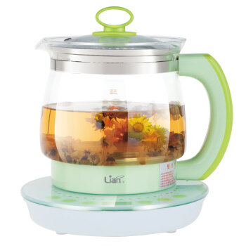 联创养生壶 高硼硅玻璃多功能触摸版玻璃加厚全自动养生壶1.8L大容量 多功能养生壶煎药壶