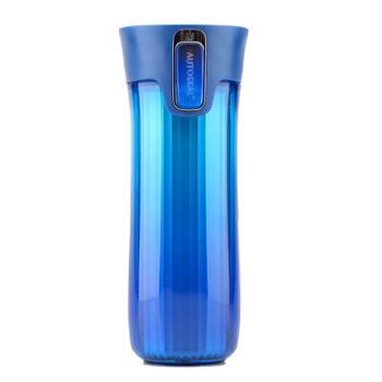 美国Contigo 双层隔热塑料随手手杯便携防漏车载汽车杯 HBC-ELE 450ml 蓝色