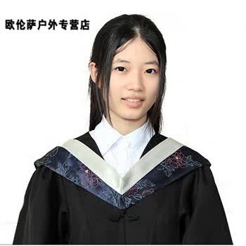 文科学位服学士帽垂布大学生毕业礼服学士服 理科(灰色披肩 学士袍)