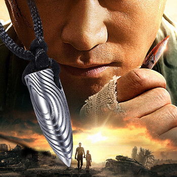 翼力战狼2吴京冷锋同款个性子弹头项链霸气男士吊坠军人配饰品坠挂男