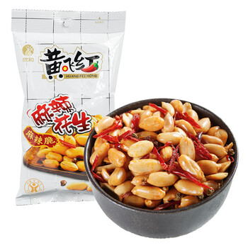 黄飞红麻辣花生210g黄飞红甜麻辣花生脆128g组合装