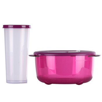特百惠（Tupperware）午餐便携饭盒 晶彩圆碗2件套 幽兰紫