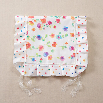 Cozzylife蔻姿加厚布艺印花椅背套 七色堇  (2入) 45cm*80cm
