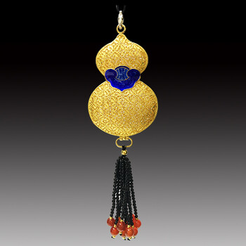 马福良 花丝镶嵌《平安葫芦》_ 9折现价1980元