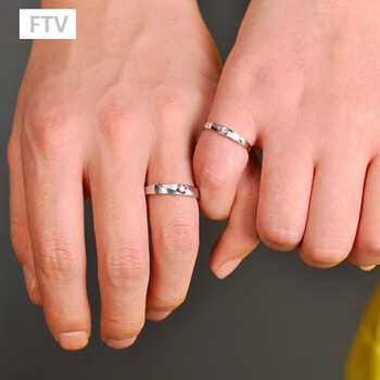 ftv-73 18k金钻石情侣对戒钻戒 相遇 婚戒钻戒 钻石戒指 美饰之约圣诞