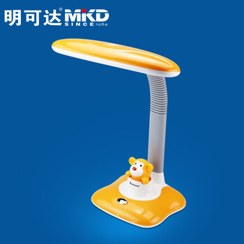 明可达 台灯护眼学生学习阅读儿童卡通工作卧室床头创意台灯带LED小夜灯 粉色小兔