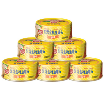 东远  金枪鱼100g罐头韩国进口寿司料理吞拿鱼海鲜速食食品 原味金枪鱼100g*6罐