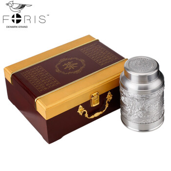 
                                        富瑞斯（Foris） 富瑞斯 大号茶叶罐 手工醒茶罐 锡罐 储物罐 锡器1斤装 茶具 灌子 储存罐 大号清明上河图                