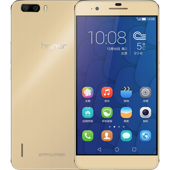 【联通赠费版】荣耀 6 Plus (PE-TL10) 3GB+32GB内存版 金色 移动联通双4G手机 双卡双待双通