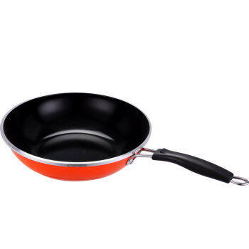 德勒 陶晶炒锅不粘锅无油烟平底炒菜锅电磁炉适用锅具 带盖32cm