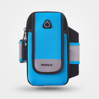rimix RIMIX 运动手机臂包 男女跑步手机臂包跑步装备手机包通用健身臂套 蓝色