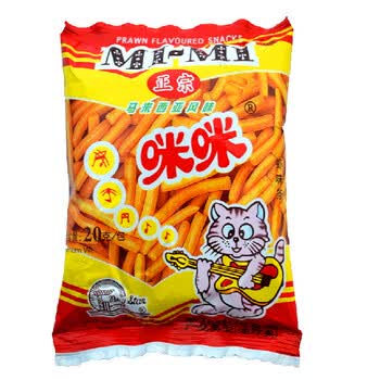 咪咪马来西亚虾味条20g单包装咪咪虾条休闲零嘴零食 图片价格品牌报价 京东