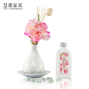 包邮金王花香梦境无火香薰精油套装 薰衣草助睡眠藤条干花熏香礼盒 30*17*6.5cm怡情薰衣草-养身安眠