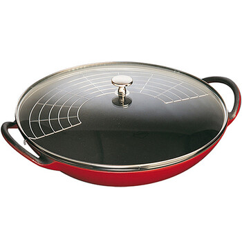 Staub进口珐琅铸铁炒锅 37cm