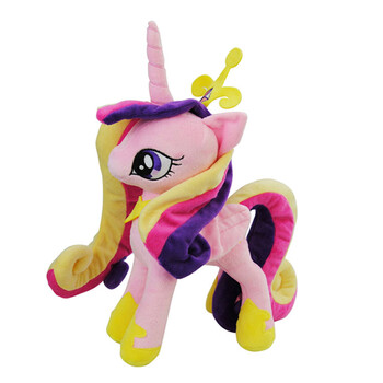 贝克蜜雪彩虹小马宝莉公仔毛绒玩具生日礼物经典款 音韵公主 35厘米