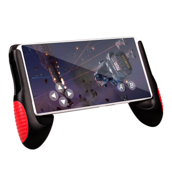 影级（iNSIST）YG-K2手机游戏手柄 苹果安卓通用手手机手柄游支架 人体工学设计舒适手感防滑易握 黑红色