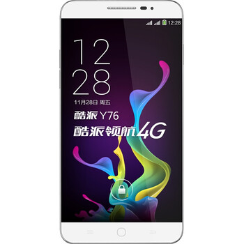 酷派 锋尚Y76 白色 移动联通4G手机