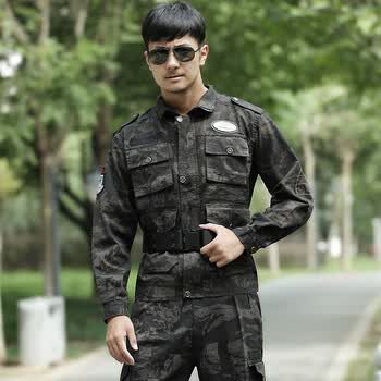 特种兵纯棉军装迷彩服男女套装军迷服饰特警作训服户外春秋季耐磨服cs