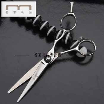 出口美发剪刀理发剪刀平剪刘海牙剪打薄剪5.5寸 平剪