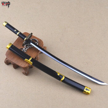 动漫模型 带鞘刀剑玩具周边 索隆雪走 22cm