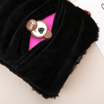 暖热水袋暖宝宝暖手宝热水袋充电已注水防爆暖水袋球球兔008系列黑色