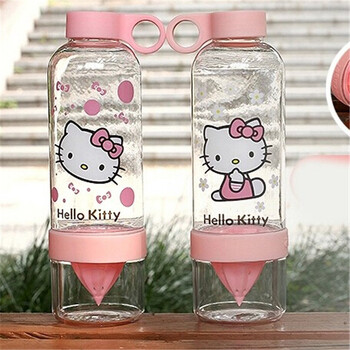 
                                        hello kitty 儿童柠檬杯 塑料卡通KT猫榨汁杯随手杯水杯 KT猫 大人款800ml                