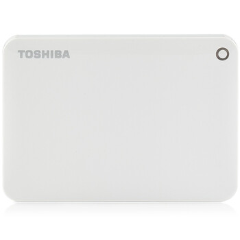 
                                        东芝（TOSHIBA）500GB USB3.0 移动硬盘 V8 CANVIO高端系列 2.5英寸 清新白 时尚轻薄                