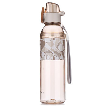 
                                        品家家品运动水壶 PC塑料户外直饮水壶(600ml)大容量随身水杯子PJ-4232 棕色                