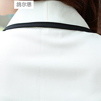鸽尔思2015修身显瘦休闲裤欧美时尚V领连体衣长裤潮 无袖雪纺连体裤女夏 白色 M