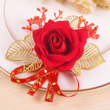 幽幽兔结婚庆用品新郎新娘嘉宾婚礼道具中式胸花裸花 图片价格品牌报价 京东