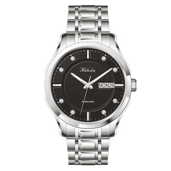 斯宝路faleda飞力达钢带情侣手表男士日历星期双显机械表品质经典腕表
