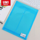 悠米（UMI） 透明缠扣文件袋 竖式 A4 W08003C 透明