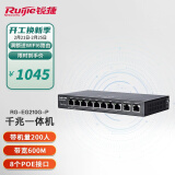 锐捷（Ruijie）千兆路由器 企业级网关路由 双WAN口 无线AC控制器 RG-EG210G-P 8口千兆POE 带机200