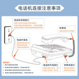 得力（deli)電話機座機 大容量存儲 防雷抗電磁干擾 787白