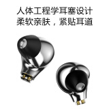 WGZBLON BLON BL03 耳机有线金属入耳式HIFI发烧级高音质可换线耳塞音乐电脑游戏通用 枪色-带麦