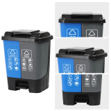 分类垃圾桶 20L双桶(可回收+有害）