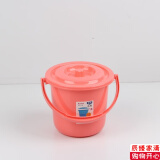 加厚带盖塑料水桶1个3.5L带盖水桶【颜色随机】