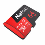 朗科（Netac）TF卡C10行车记录仪监控摄像头手机存储microSD卡航拍无人机运动相机内存卡 P500pro 高速4K拍摄 64G U3