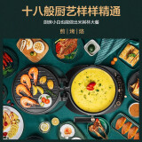 苏泊尔 SUPOR电饼铛家用双面加热带把手可拆洗煎饼铛煎烤机烙饼锅早餐机25mm加深烤盘滑控火力JD30R827A